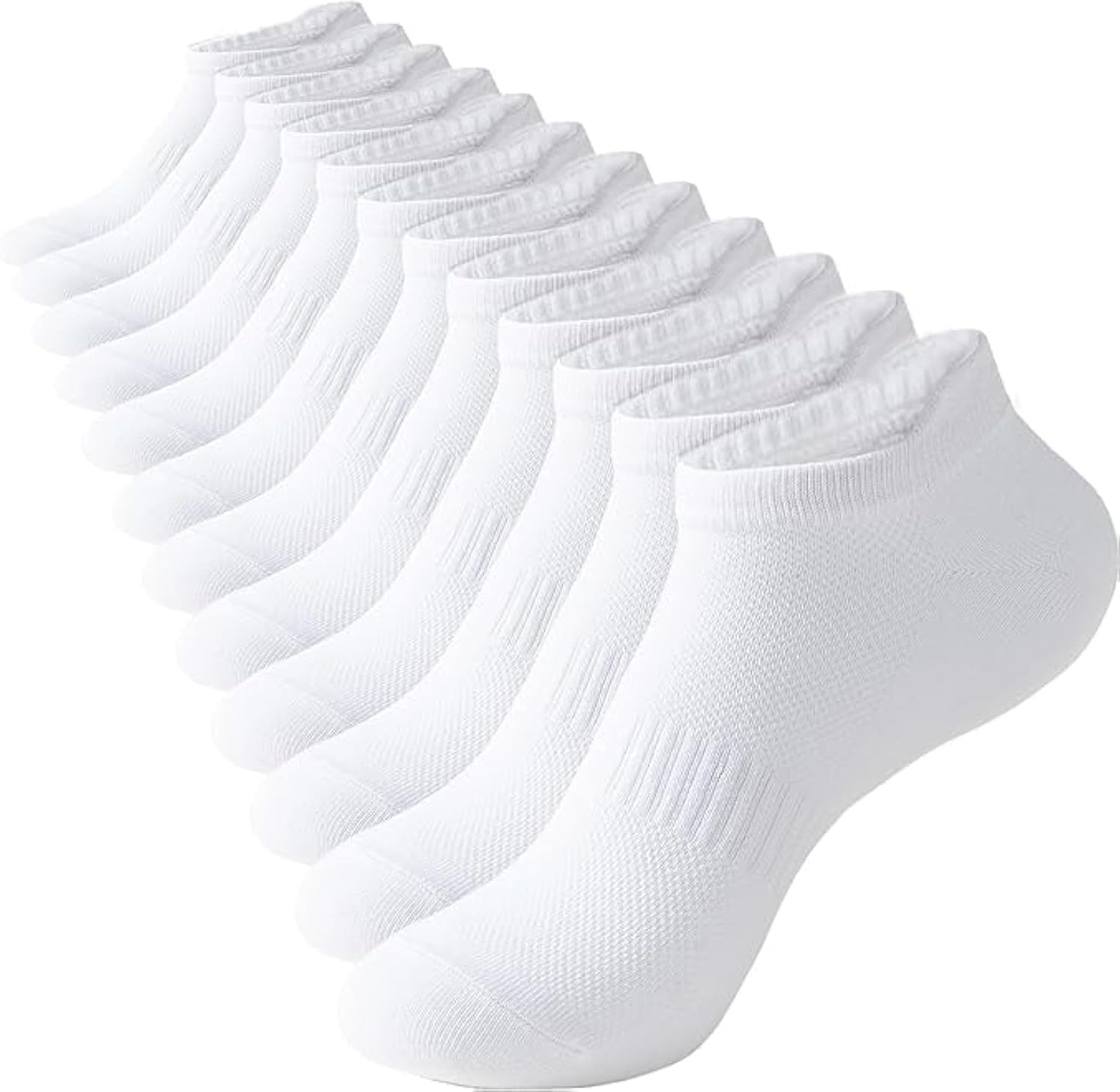 6-Pairs Ankle Socks for Women, Running Athletic Low Cut Socks With Tab, Sports No Show Socks