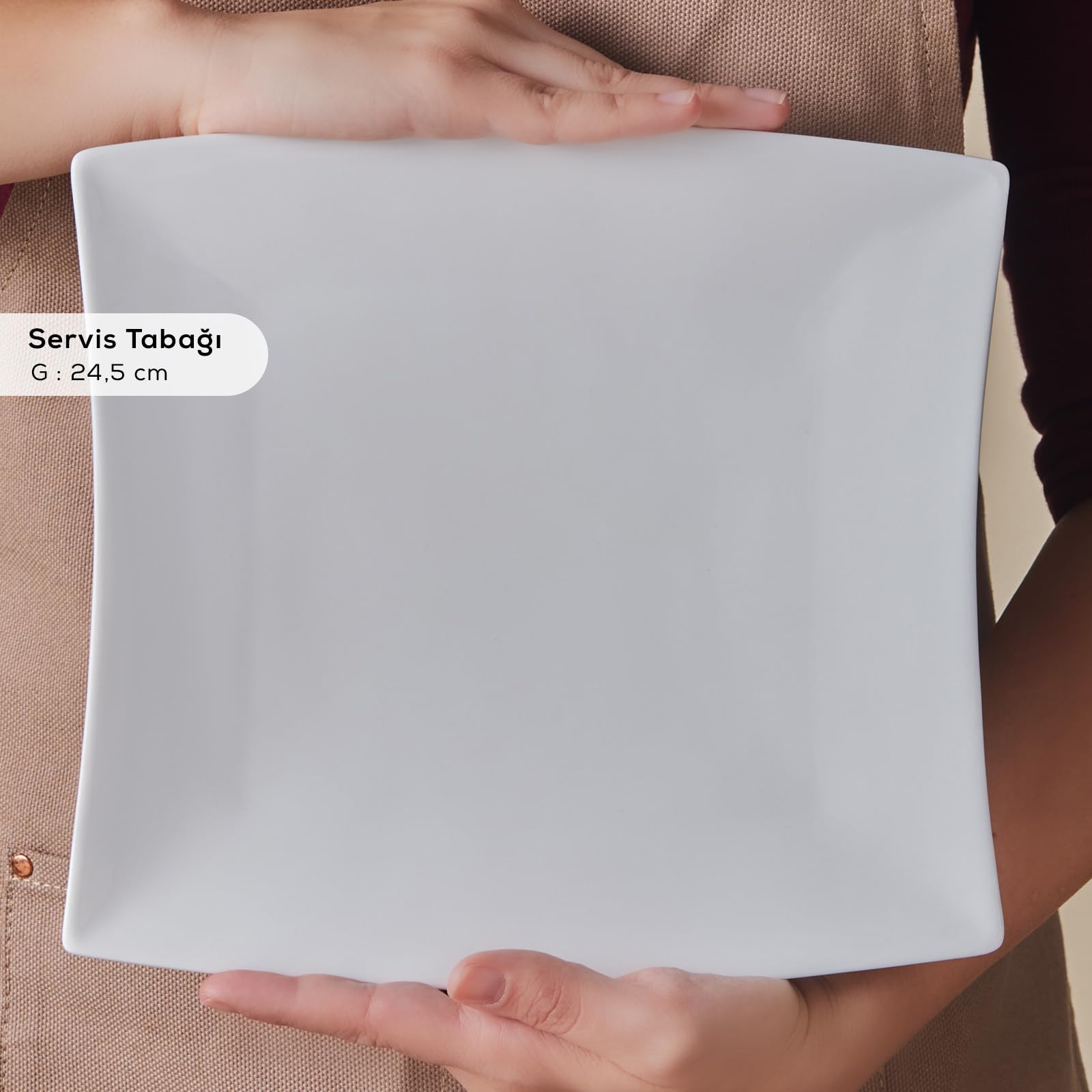 Karaca Perfect White - Set di 32 stoviglie in porcellana per 6 persone, servizio combinato con 6 piatti piani, 6 tazzine da caffè, 6 piattini, 6 cucchiaini da caffè, 2 ciotole, 4 ciotole, 1 saliera, 1