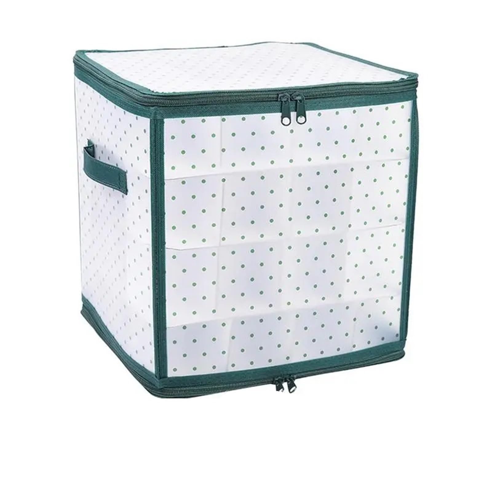Organizer FüR Weihnachtsschmuck Christbaumkugel-Aufbewahrungsbox, Weihnachtskugel-Box, Behälter, grüner Punktdruck, Weihnachts-Aufbewahrungsbehälter, Organizer-Tasche for Geschenkpapier FüR Weihnachte