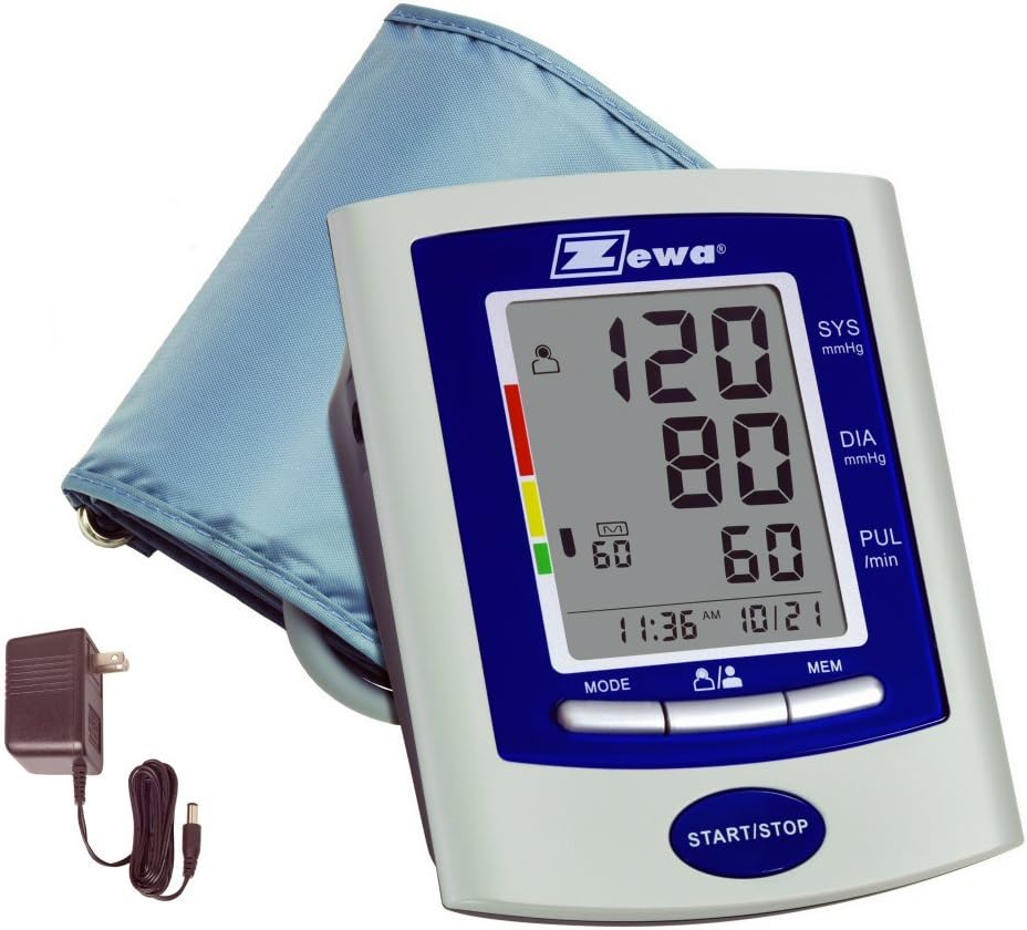 Zewa UAM880AC Deluxe Automatic Blood Pressure Monitor with