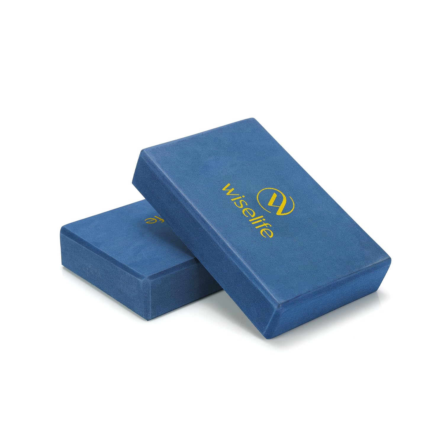 WiseLife Sleek Yoga Block | Yoga Brick (Regular Size), High Density Premium TPE Foam Material, Soft Surface, Triple Layer for Optimum Balance, Support & Cushion (BLUE- PACK OF 2)-image-16