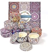 Scented Candles Gift Set for Women, 9 Pack Candles for Home Scented,Natural Soy Wax Aromatherapy ...