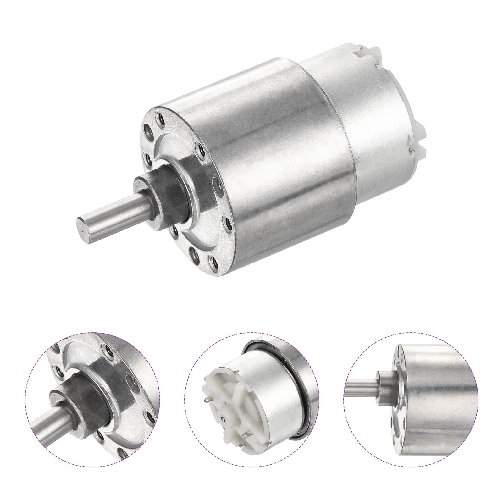 DMiotech 12V 110RPM Rated Torque 0.02-2.0 Output Shaft Length 15mm Micro DC Speed Reduction Motor Mini Metal Gearbox Motor for RC Car Robot Model DIY RC Toys Engine - Image 4
