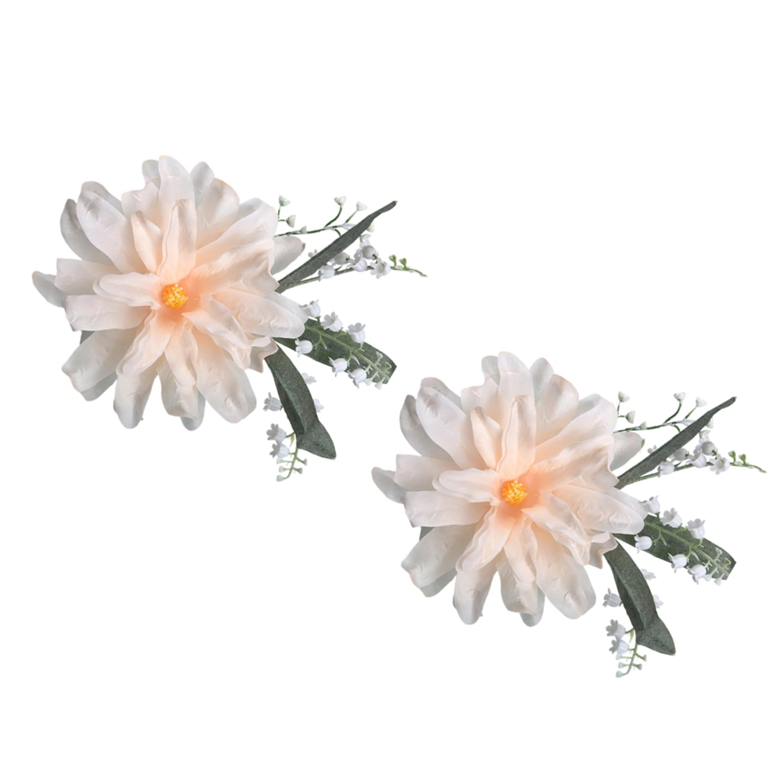 Realistic Silk Flower Wedding Photography Studio Hotel Window Decoration Curtain Hold Back Buckle Tie Realistic Silk Flower Wedding Decoration