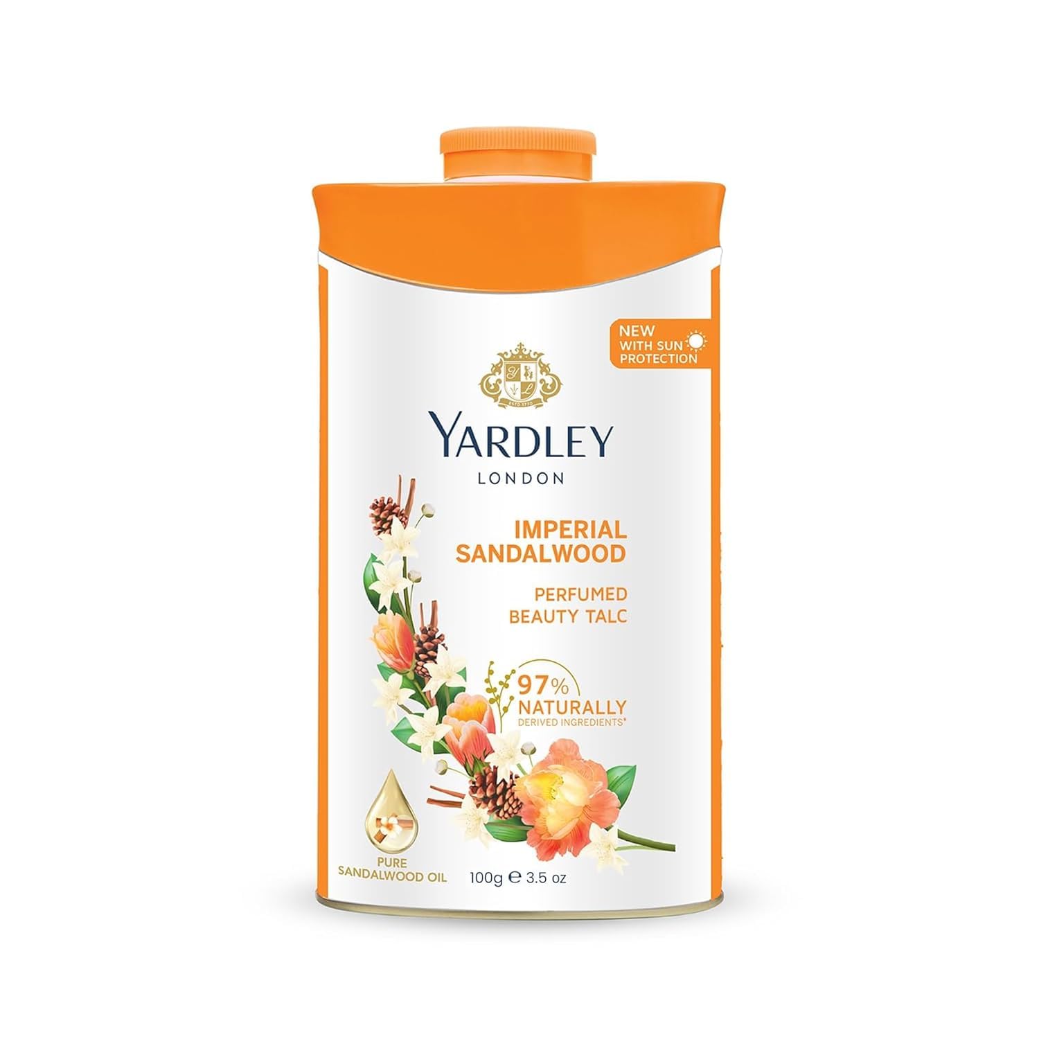 YARDLEY LONDONPerfumed Talc Sandalwood 100g