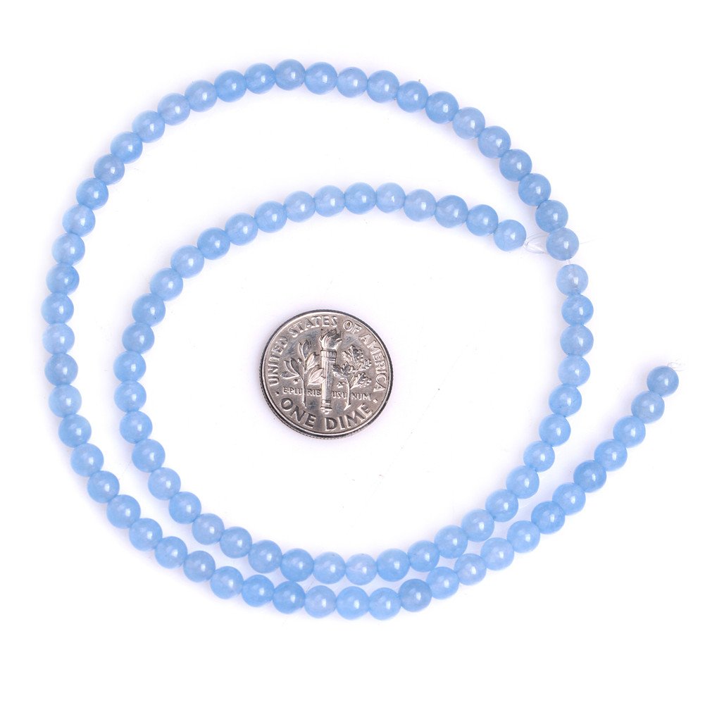 Perle Sciolte In Pietra Doma – Giada Rossa 4mm E Giada Gialla 16mm – Filo Da 15 Pollici Per DIY Gioielli