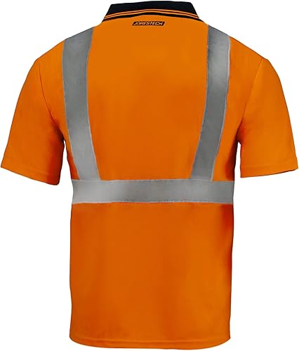 Miniatura 2 de JORESTECH Polo de seguridad reflectante de alta visibilidad de manga corta compatible con ANSIISEA