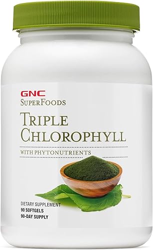 GNC Superfoods Triple Clorofila, 90 cápsulas blandas