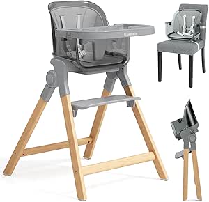 新品⭐️木製おしゃれ⭐️ベビーチェア 多機能 ハイチェア 折りたたみ 5点式ハーネス Amazon | Ezebaby ベビーチェア ハイチェア 折りたたみ 多機能