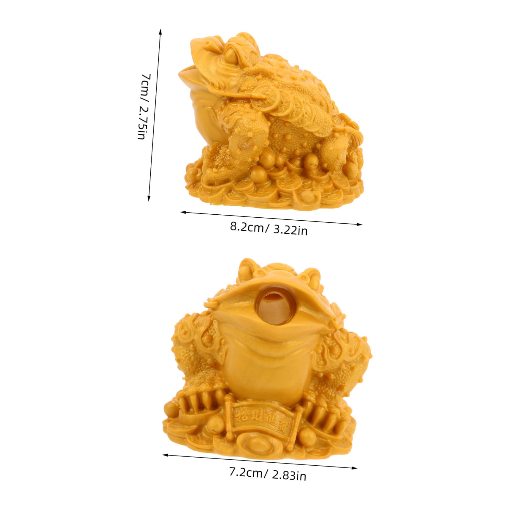 LIFKICH Simulated Frog Decor Garden Ornament Water Fountain Spout for Tea Table Small Size