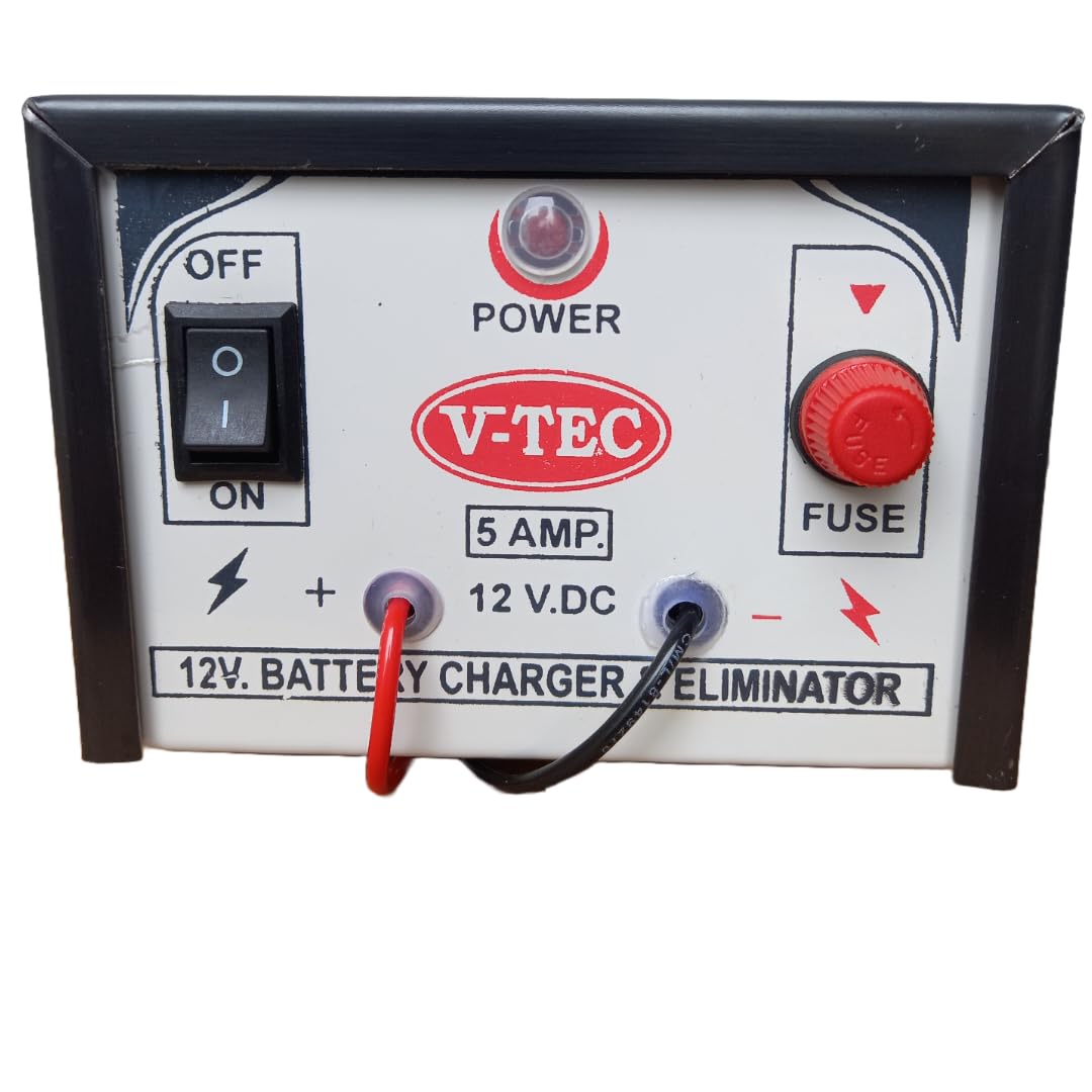V-TEC CH011A Battery Charger 12 Volt 5AMP for Car/Bike/Truck Batteries - Suitable for 7ah to 150ah Capacity Batteries (B08ZT1NVYR) Amazon Price History, Amazon Price Tracker