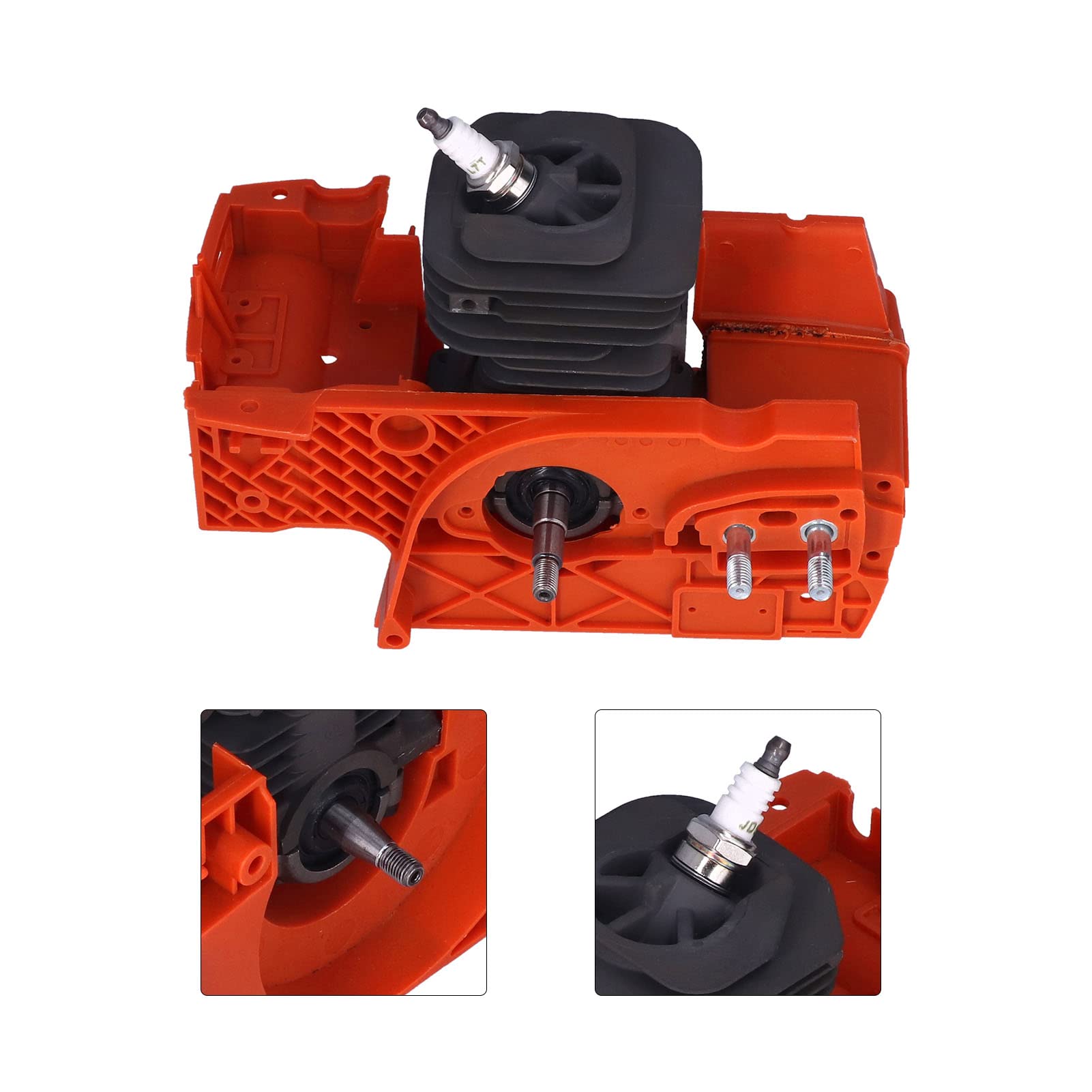 Cilindro del cárter Cilindro del cárter de 40 mm con bujía para motosierra 136 137 141 142 530071991