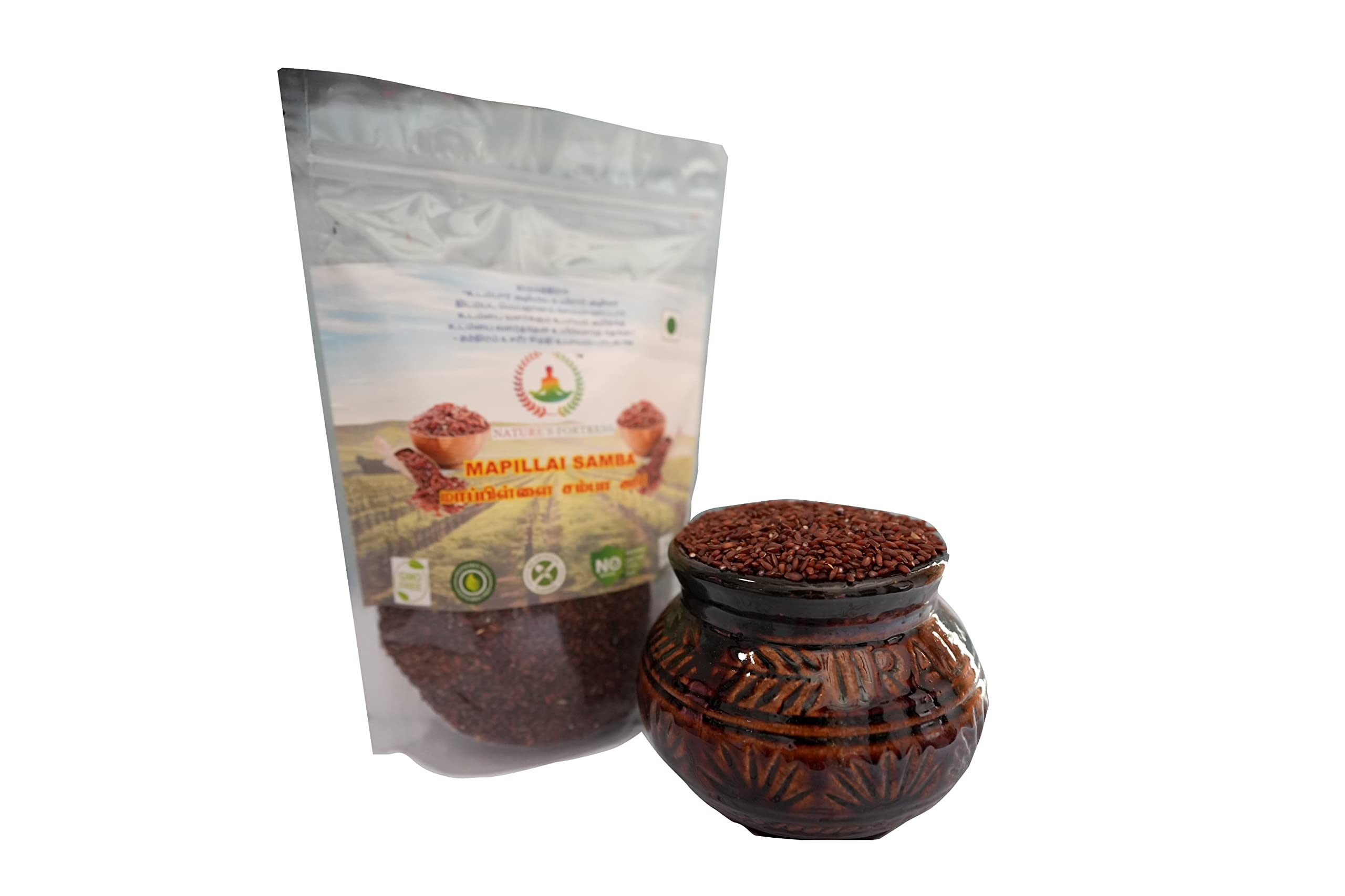 NATURE’S FORTRESS MAPILLAI SAMBA (BRIDEGROOM RICE) | Low GI | Hand Pounded Red Rice | Traditional Red Rice | Mapla Samba Rice |மாப்பிள்ளை சம்பா அரிசி Size: (500 Grams) (B0BXX1LJJR) Amazon Price History, Amazon Price Tracker