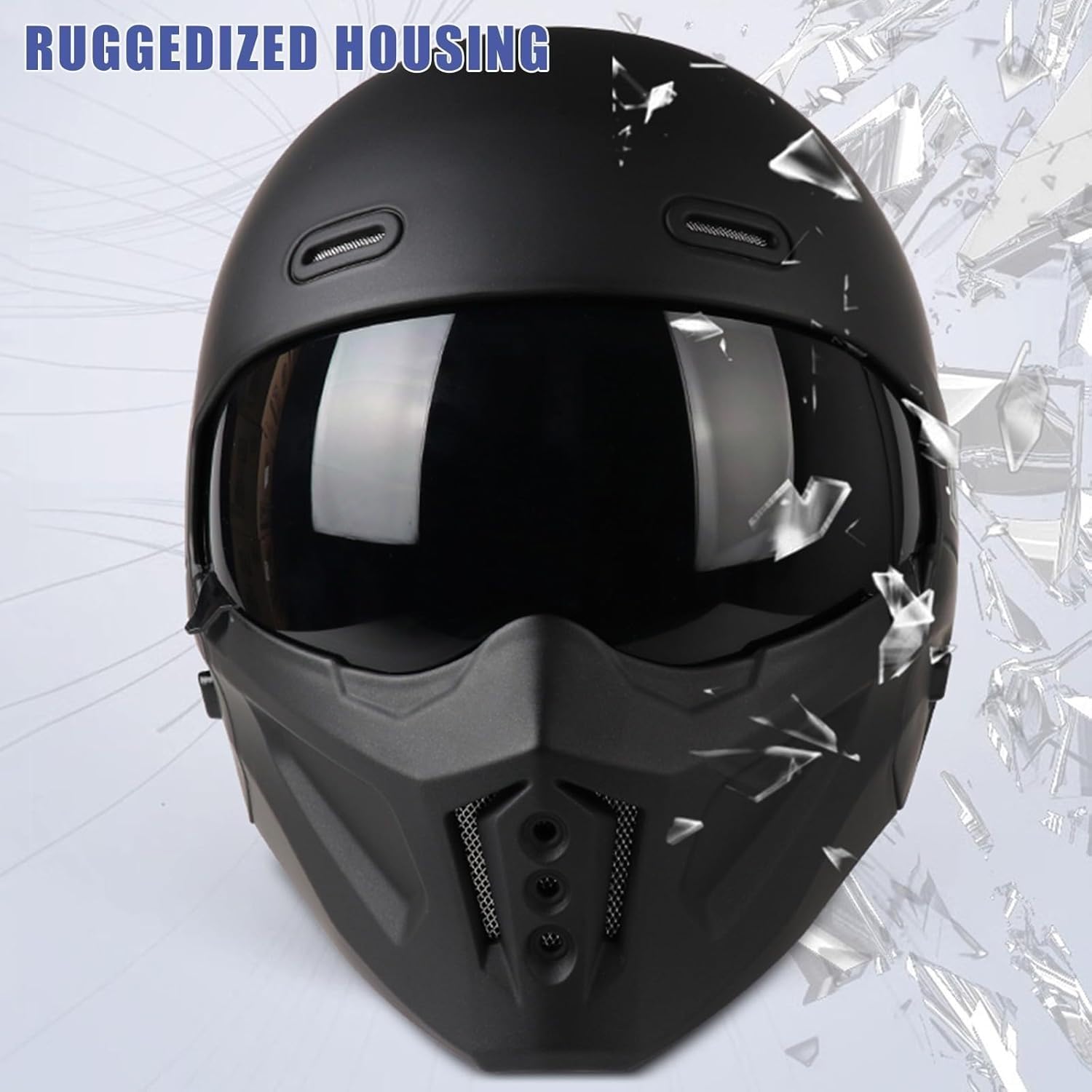 Caschi moto integrali Casco 3/4 jet per uomo e donna con visiera parasole omologato C-1,M (57-58cm)