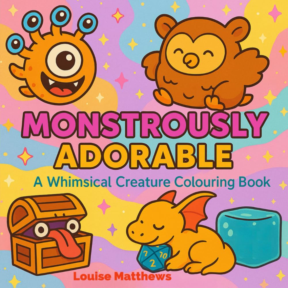 Monstrously Adorable: A Cute Whimsical Colouring Book