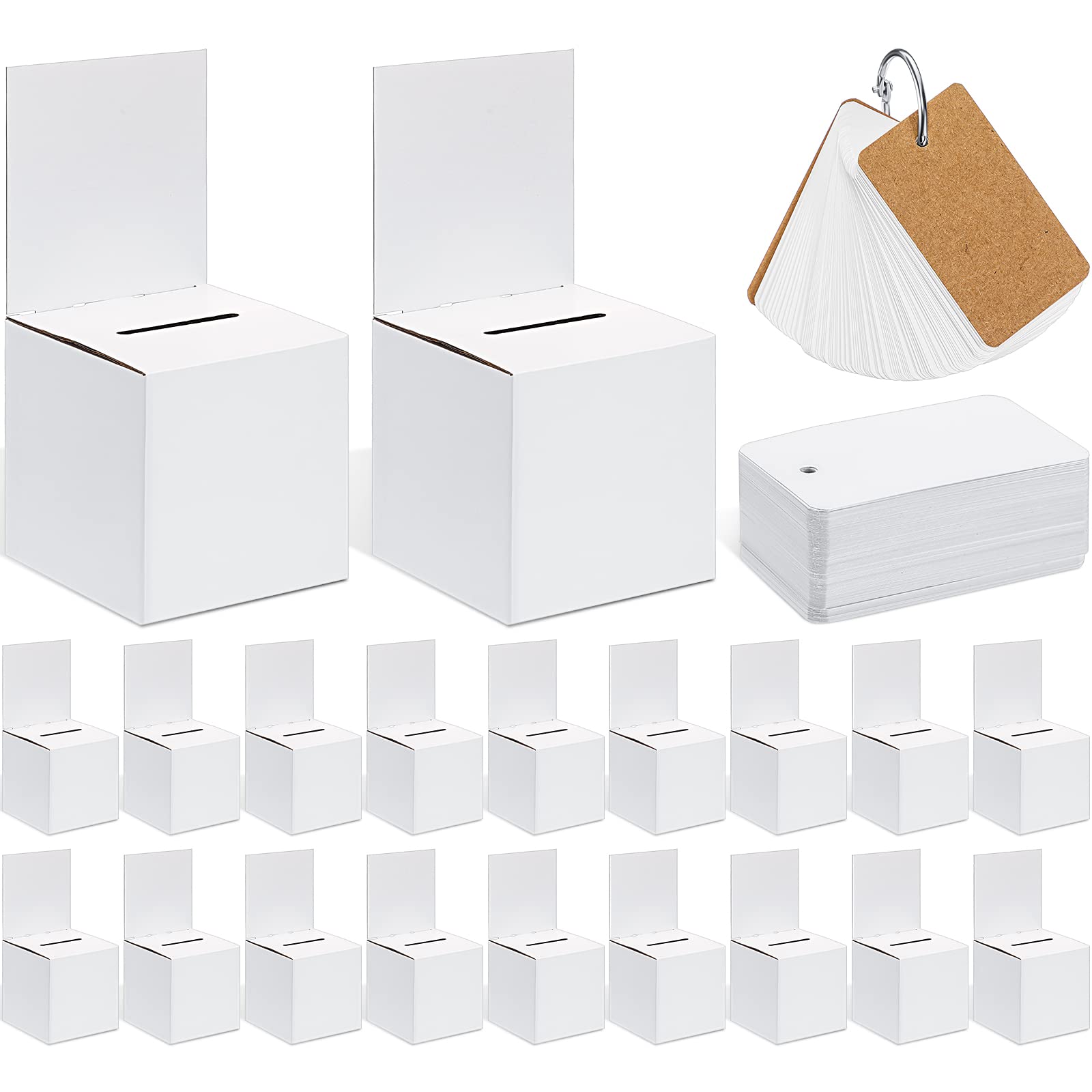 Buy 20 Pack Ballot Box for Suggestions Donations Raffles Box 6 x 6 x 6