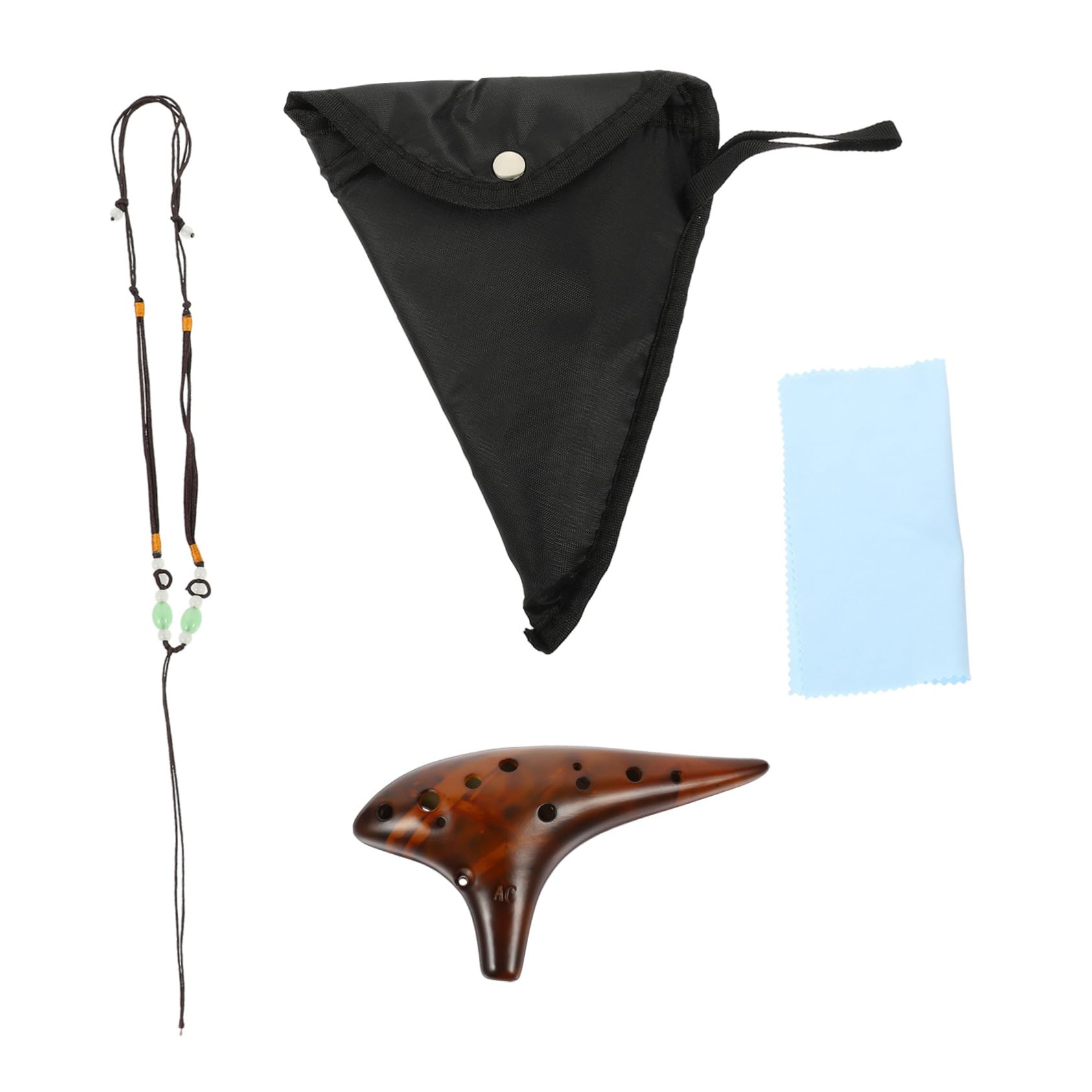 Toddmomy Portable Traditional Ocarina in c Key Made of Bone China Easy to Melodies