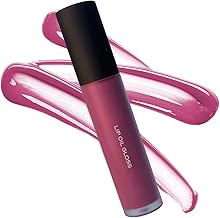 Ruby's Organics Lip Oil Gloss for Women and Girls, All Skin Tones- Moisturizing, Long Lasting, Non Sticky and Non Drying Formula, Glossy Texture, Natural Lip Makeup, Paraben Free - Grapevine, 6.5ml