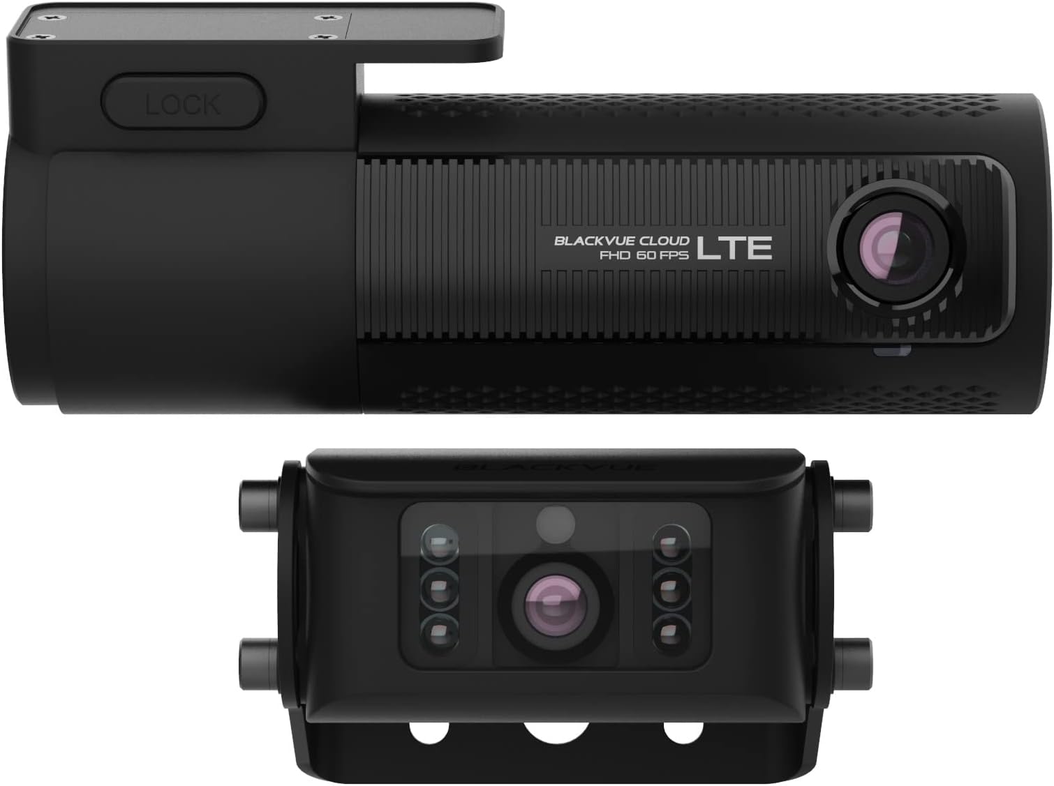 BlackvueDR770X-2CH Truck LTE NA 64GB | Dual-Channel LTE Cloud Truck Dashcam | Front and Water-Proof Rear Camera