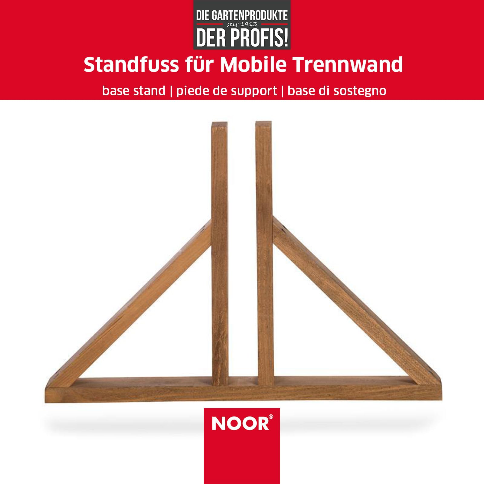 VOSAREA 2x Raumteiler-Ständer Aus Holz – Halterung Für Faltbare Trennwände (ca. 29x7,5x3,5 Cm)