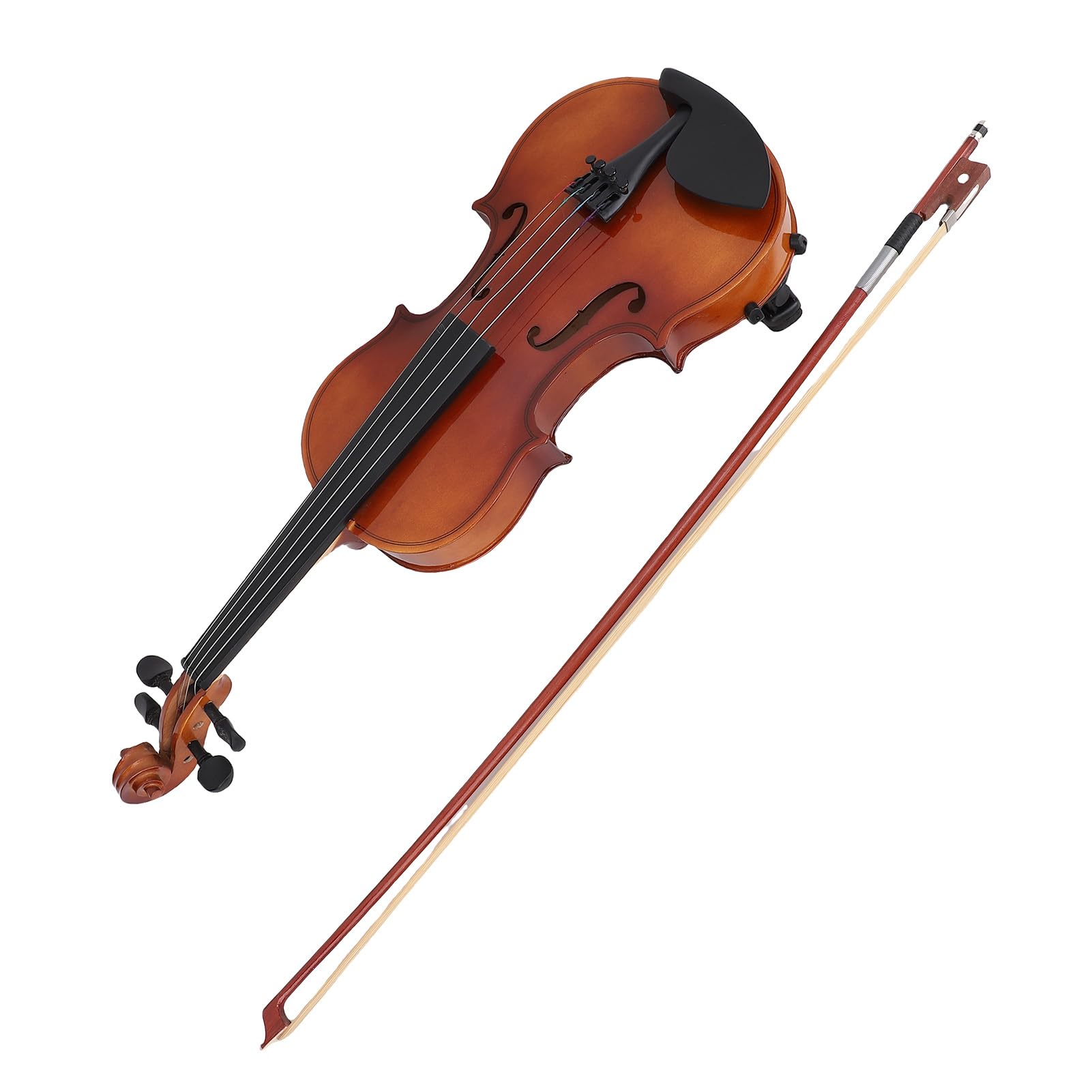 LiebeWH 4 4 Set Completo di Violino Kit per Principianti in Legno con Custodia Accordatore per Poggiaspalla Ricca Risonanza Finitura Opaca Strumento Completo per Principianti per Bambini Adolescenti