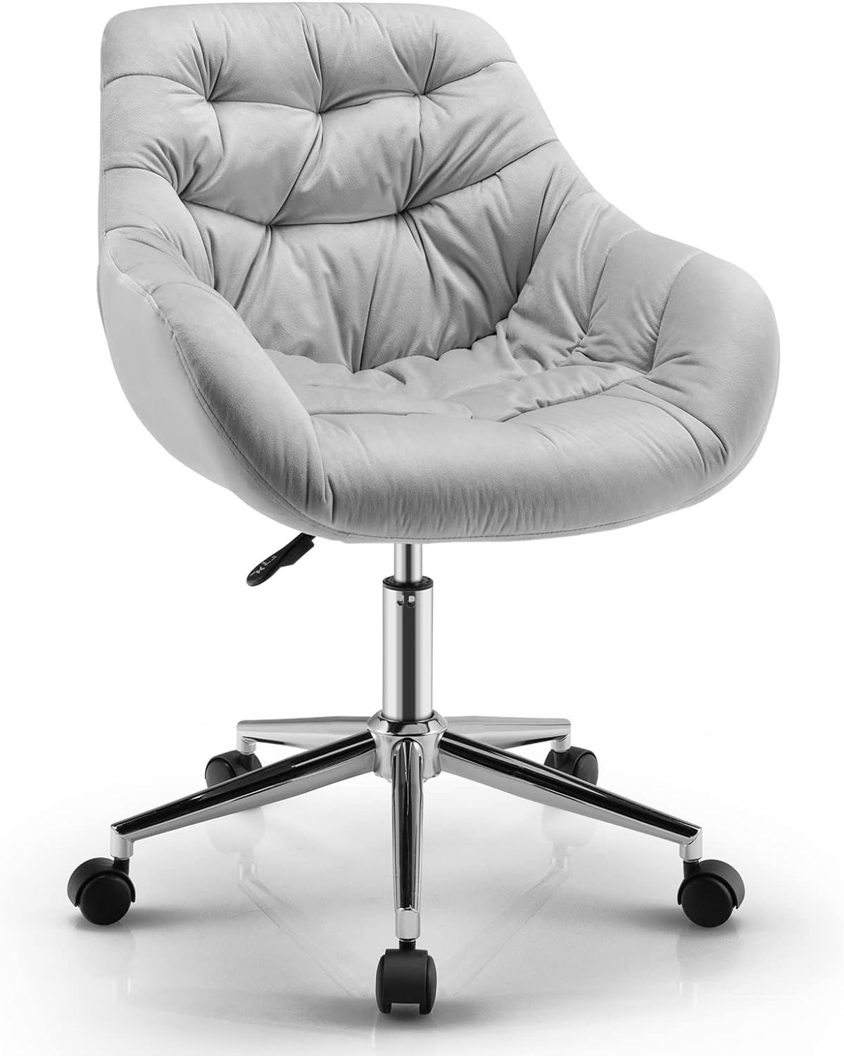 Chaise de bureau en velours réglable et ergonomique pour ordinateur