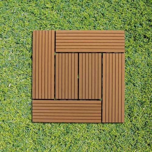 Dalles de terrasse emboîtables résistantes aux intempéries pour balcon et patio