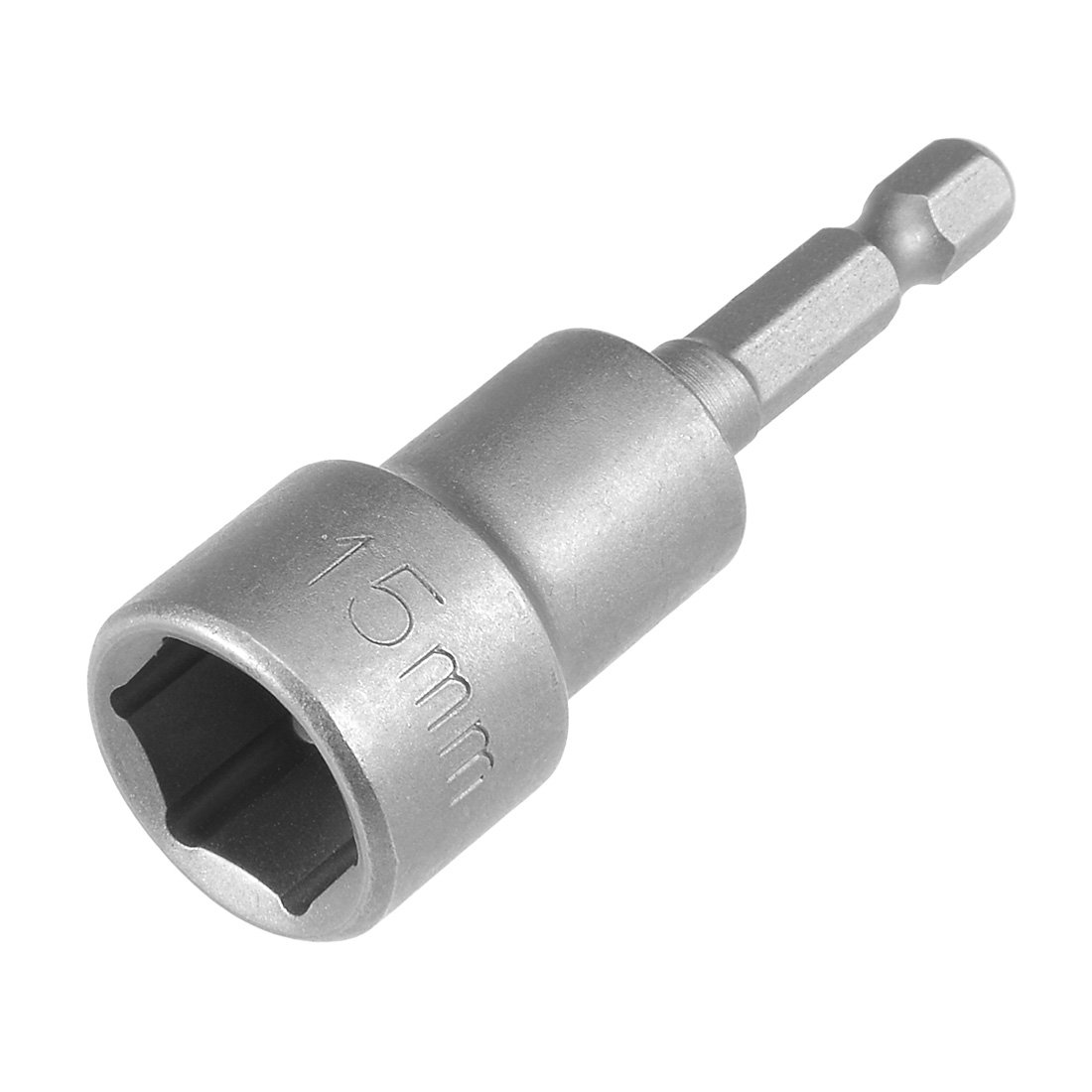 Uxcell Sourcingmap 1/4" Quick-Change Hex Shank 15Mm Magnetic Nut Setter Driver Drill Bit, 65Mm Length, Metric