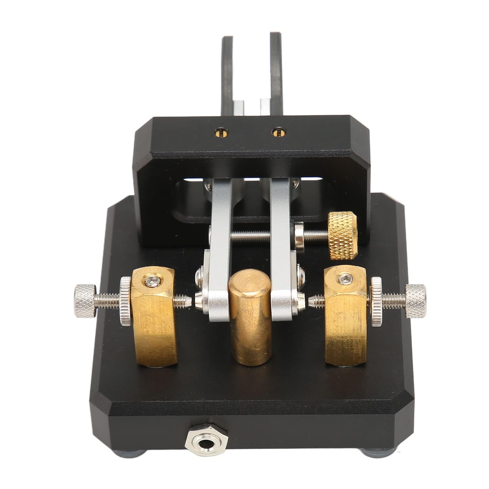 Mini CW Key Automatic Morse Code Keyer Telegraph Double Paddle POTA SOTA LOTA Nero
