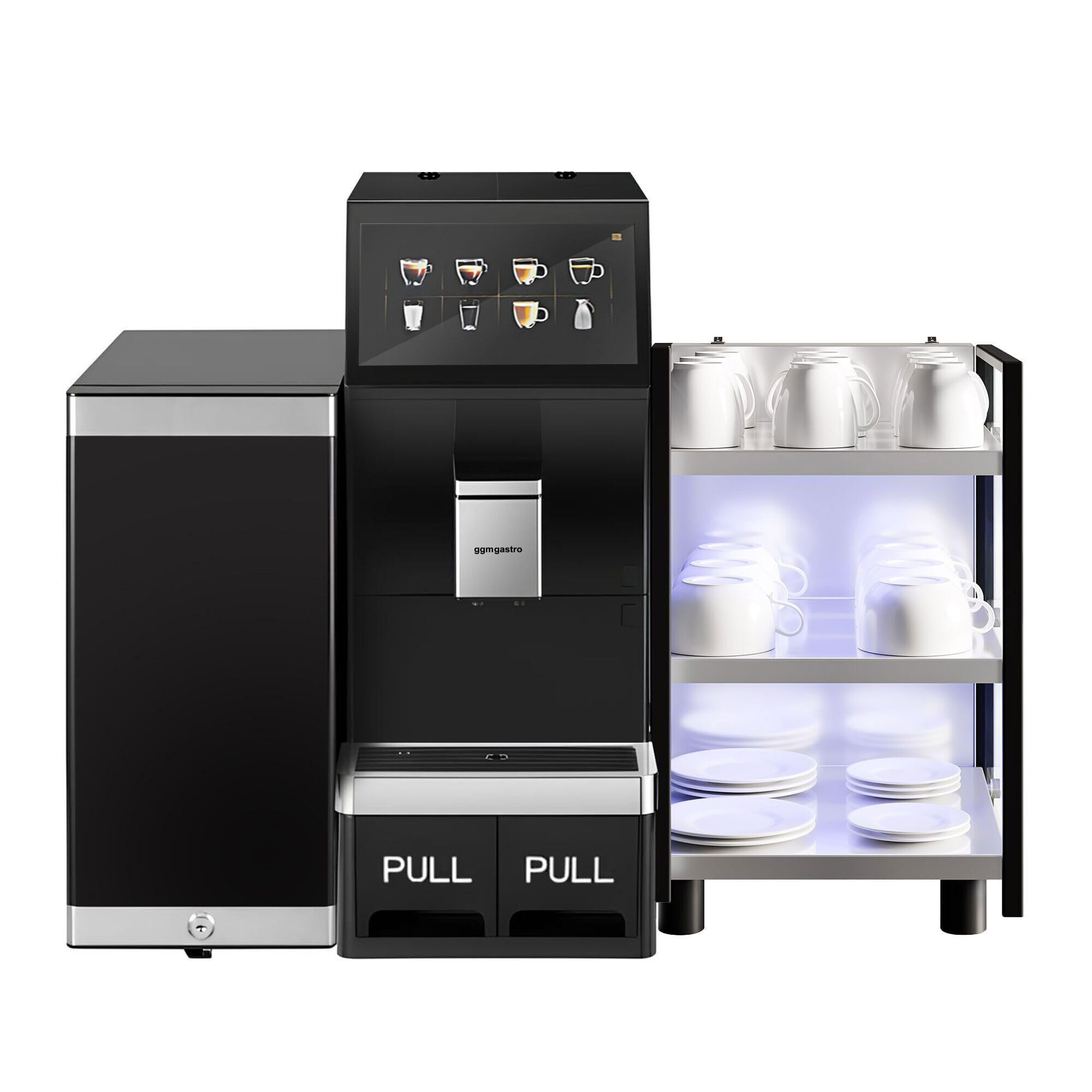 GGM Gastro Kaffeevollautomat 16 Programme mit 10 Zoll Touchscreen