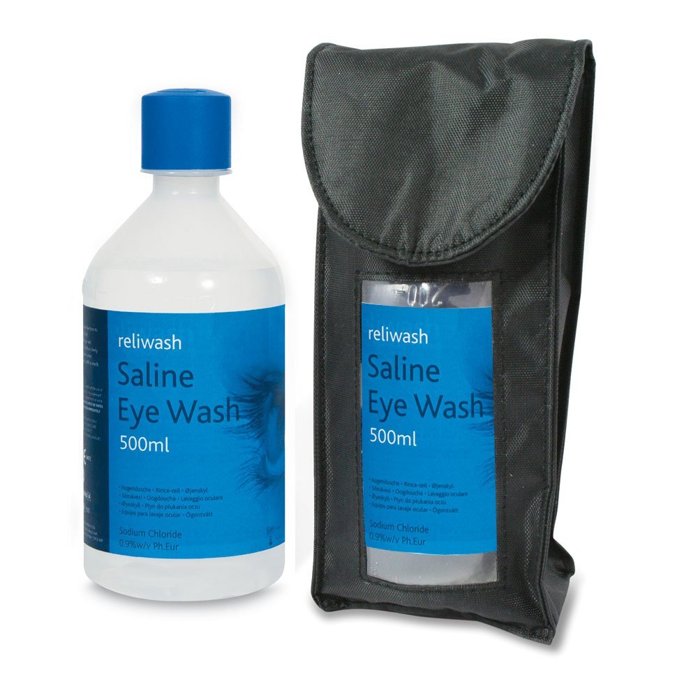 Reliance Medical Eye Wash Belt Pouch, Black - Designed for 250ml Eye Wash Bottle