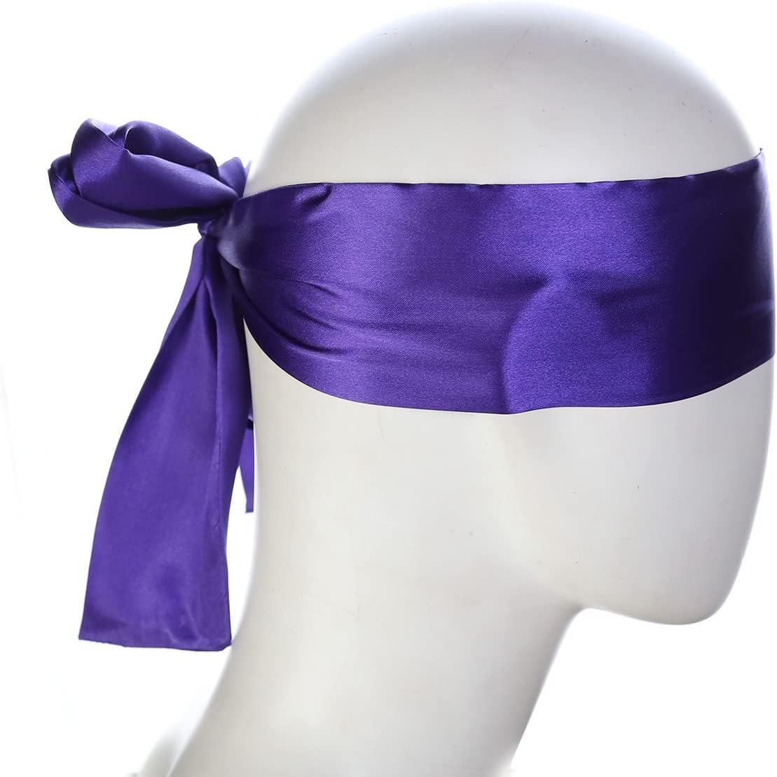 Satin Blindfold Eye Mask Band Blinder Sleeping Masks Sex Couple Games Love Tie (PACK OF 3 PIECE) (PACK OF 1 PIECE)-image-17