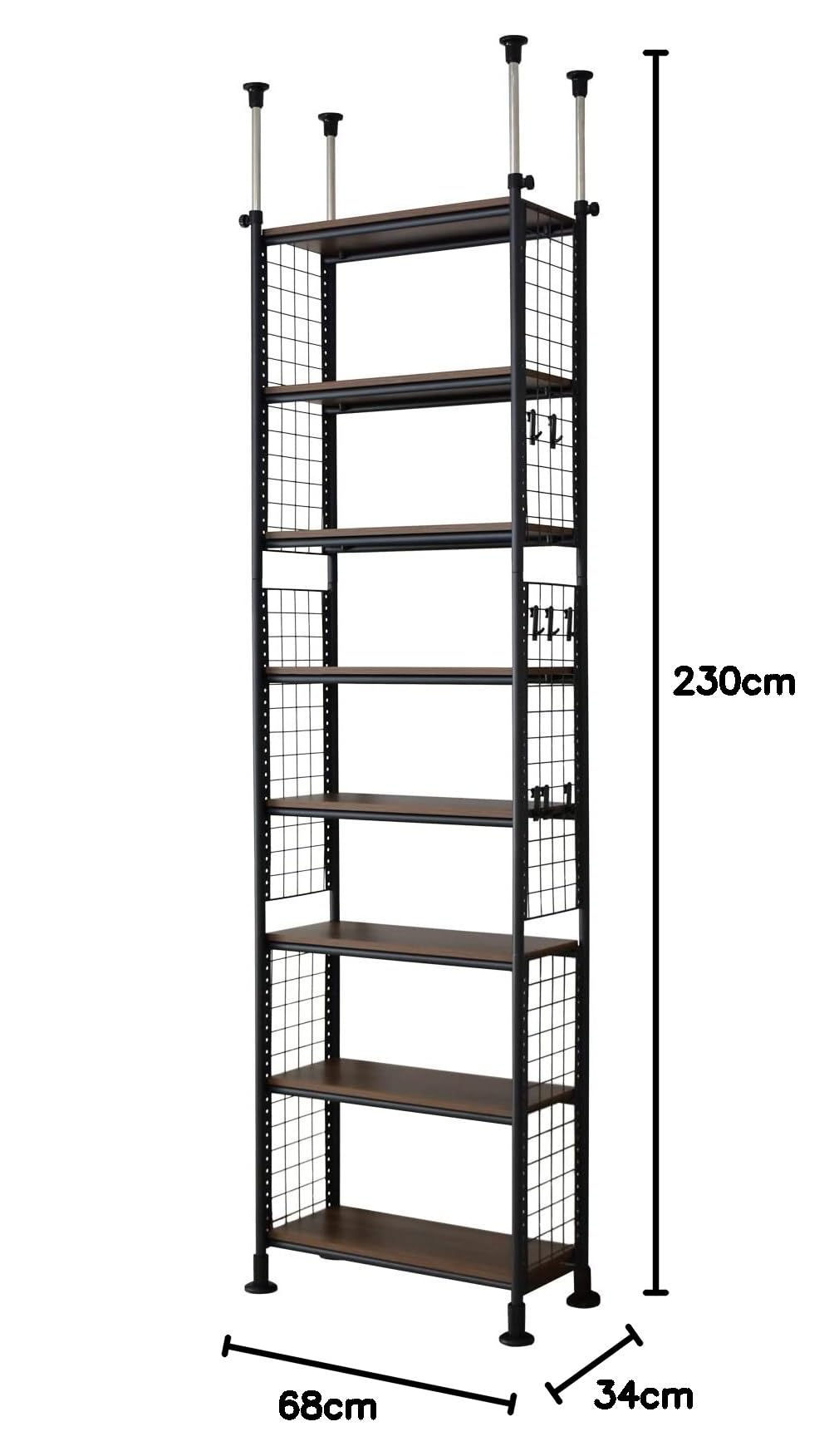 Amazon｜DORIS ドリス 突っ張り つっぱり 幅68 奥行34 高さ230