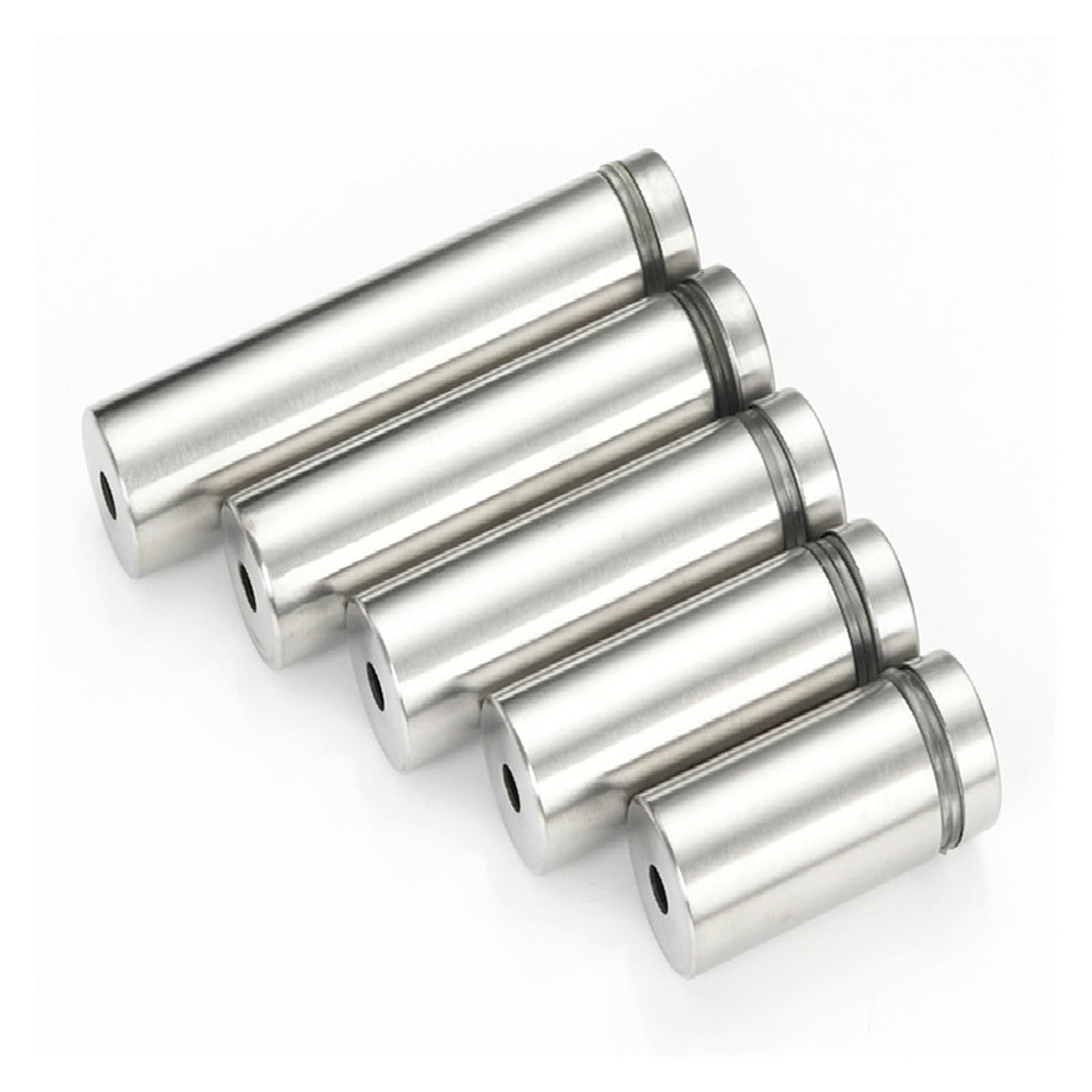 Tornillo de fijación para vidrio, Separadores acrílicos de vidrio acero inoxidable 12x(20-100) mm 10 piezas(12x100mm)