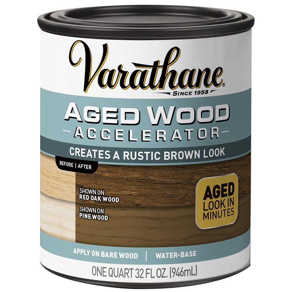 Varathane 331305-2PK Aged Wood Accelerator, Quart, Brown, 2 Pack