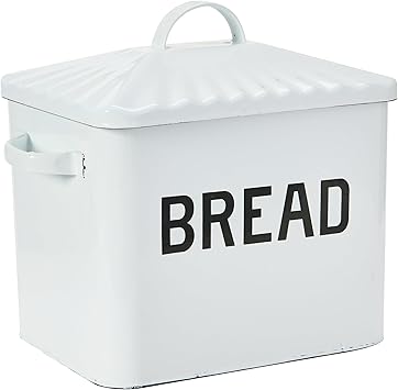 Distressed White Bread Box - Thumbnail 4