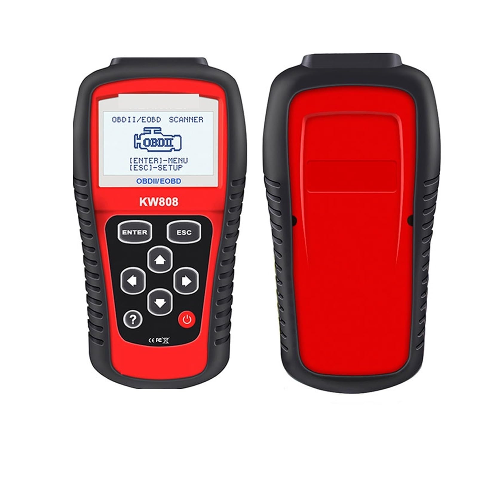 KW808 Car OBD2 Scanner Auto Automotive Diagnostic Scanner Tools Engine Fualt Code Reader OBD2 Duży ekran LCD