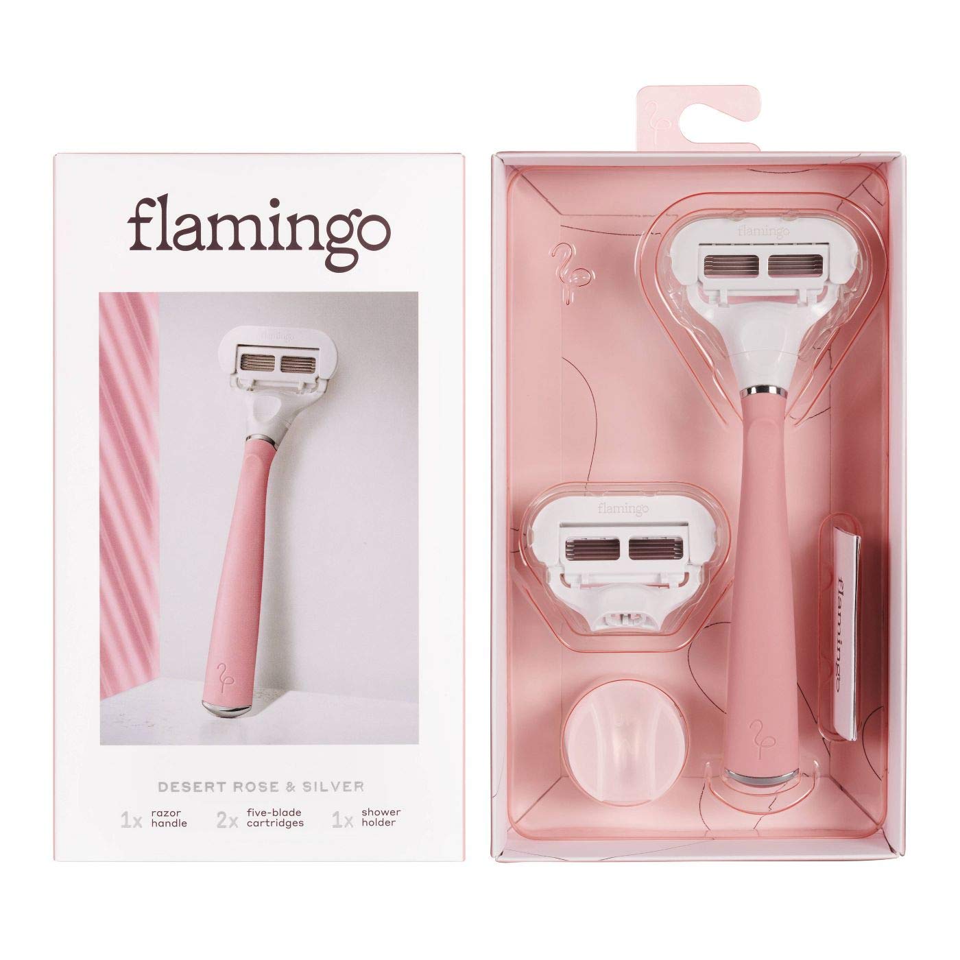 Flamingo Womens 5blade Razor with Replacement Blade