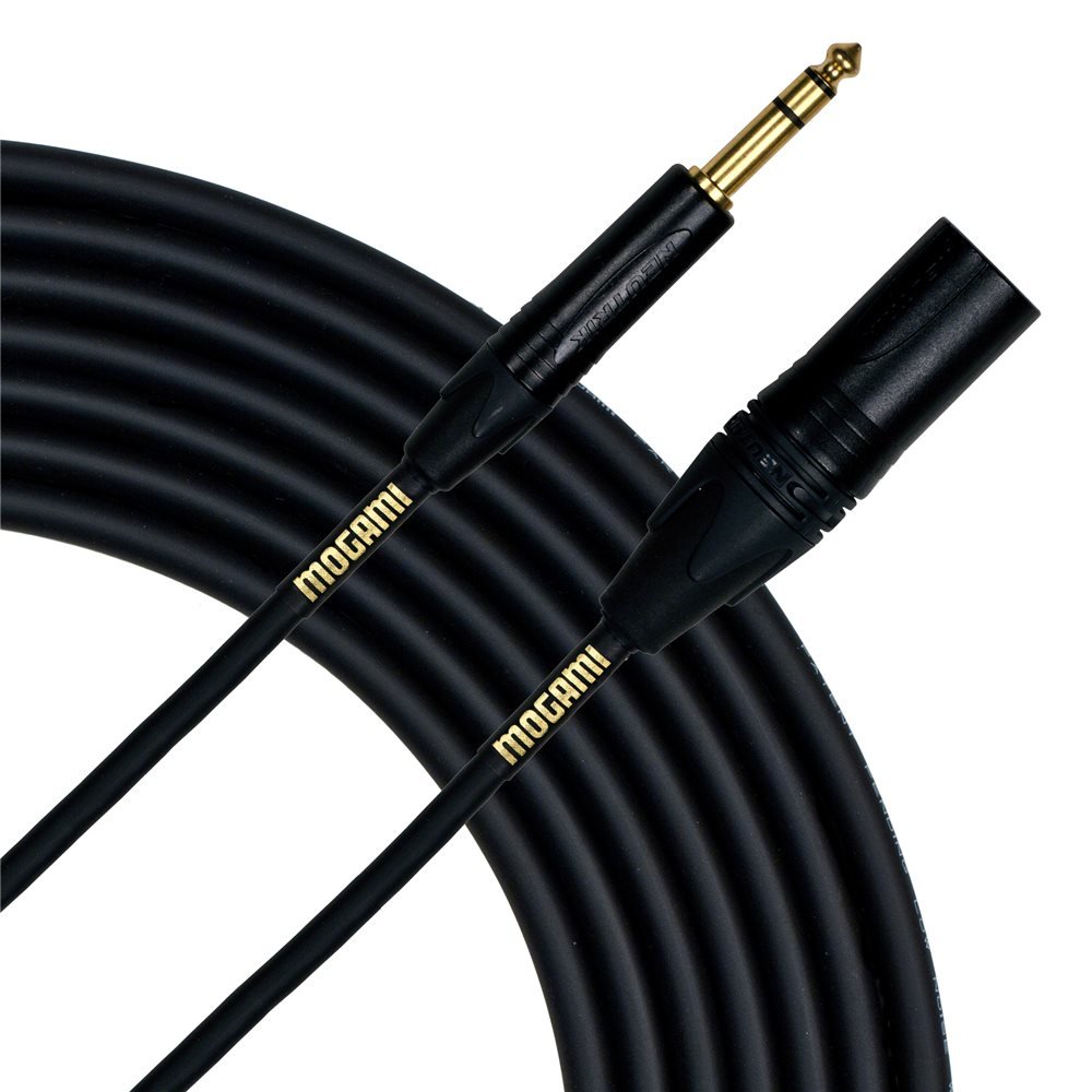 Gold TRSXLRM-25 Balanced 1/4 Inches to XLR Male Patch Cable - 25 Feet