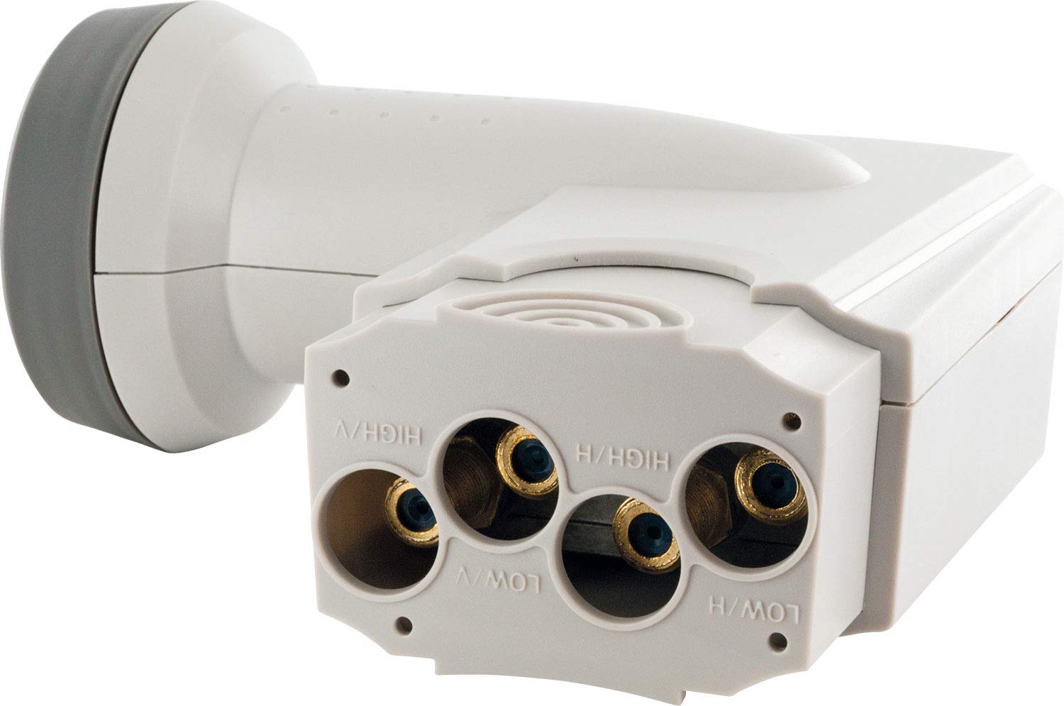 SCHWAIGER -395- Quattro LNB | Sun Protect | voor multischakelaar | extreem hittebestendig | gebruik met schotelantenne | multi-feed compatibel | weerbestendig | vergulde contacten | lichtgrijs SCHWAIGER -395- Quattro LNB | Sun Protect | voor multischakelaar | extreem hittebestendig | gebruik met schotelantenne | multi-feed compatibel | weerbestendig | vergulde contacten | lichtgrijs