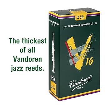 Amazon | バンドーレン ソプラノサクソフォンリード V16 硬さ:2
