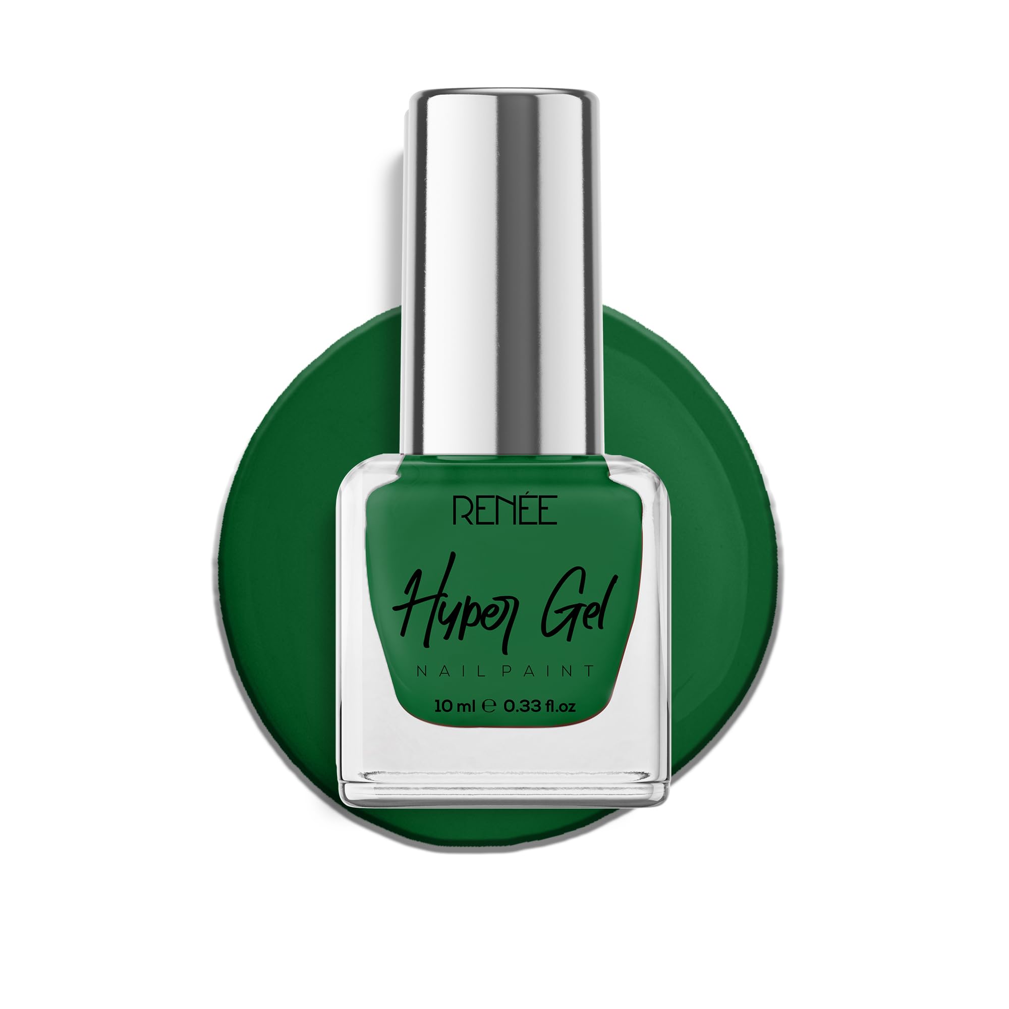 RENEE Hyper Gel Nail Paint - Emerald Gel Quick Drying, Glossy Finish, Long Lasting, Chip resisting Formula with High Shine Polish, Acetone & Paraben Free, 10Ml-picture-34