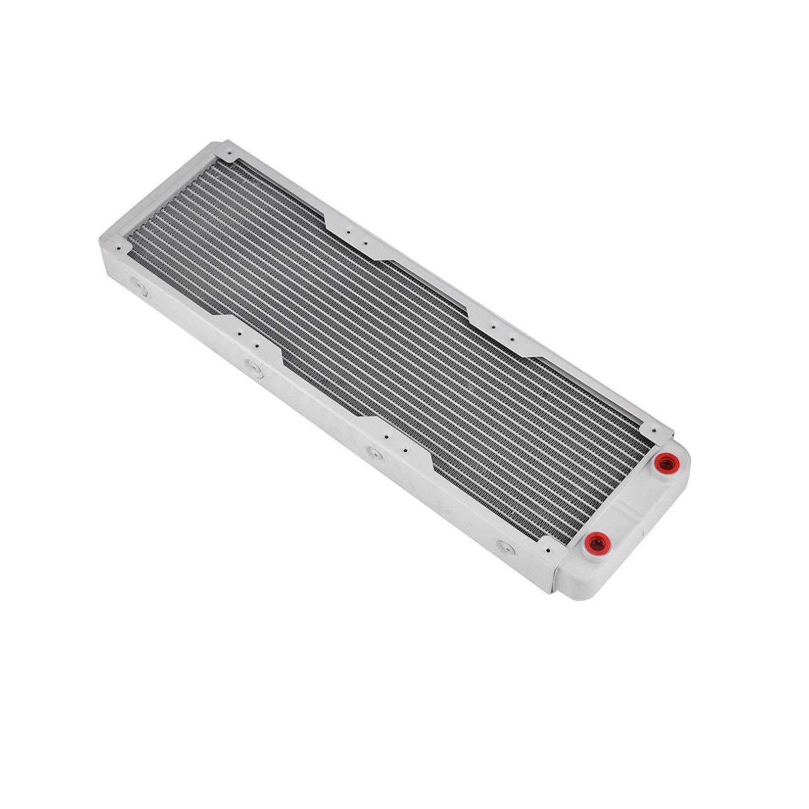 Dissipatore di Calore in Alluminio Ad Alte Prestazioni per Raffreddamento Ad Acqua di Computer e Apparecchiature Bellezza, Durevole e Silenzioso, Bianco (360 mm)