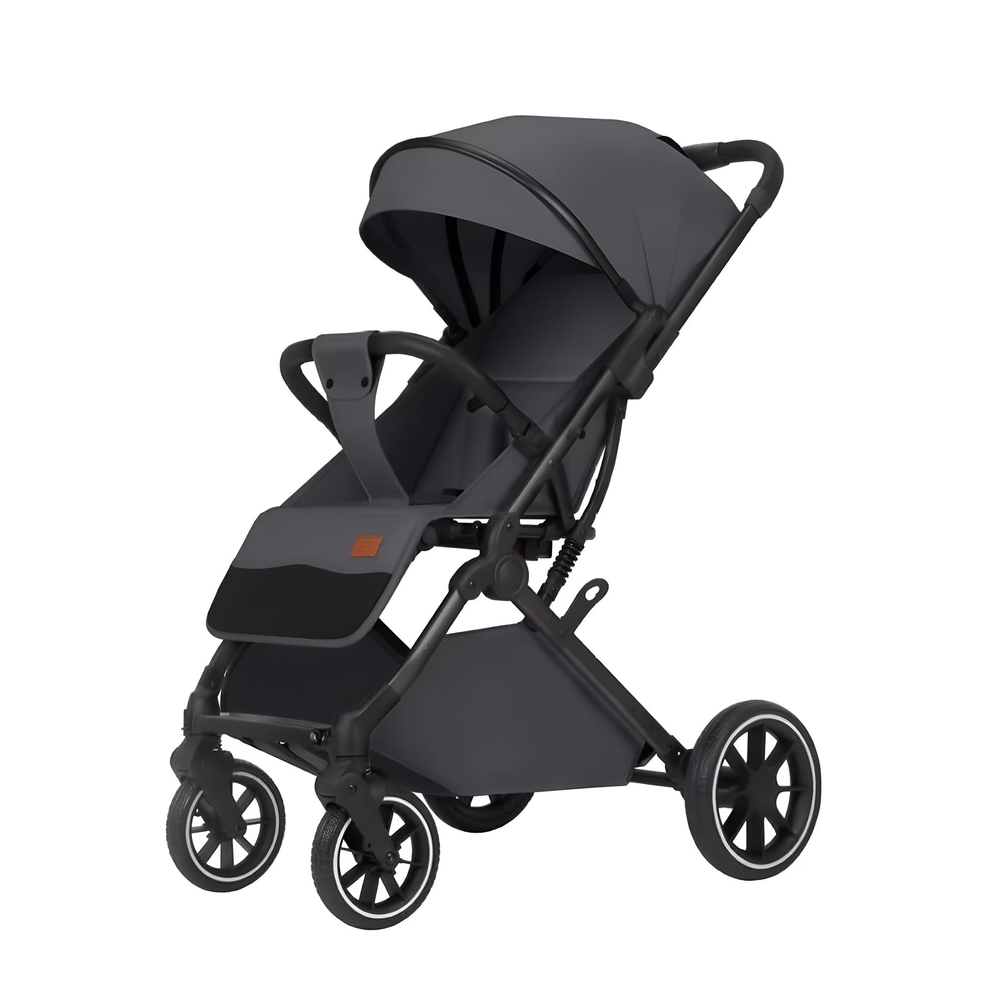 DAESOL Professional Stroller Pushchair for Toddlers & Newborns - Lightweight Foldable Travel Buggy, Compact Baby Pram with Reclining Seat, Safety Harness, Storage Basket & Shock-Absorbing Wheels