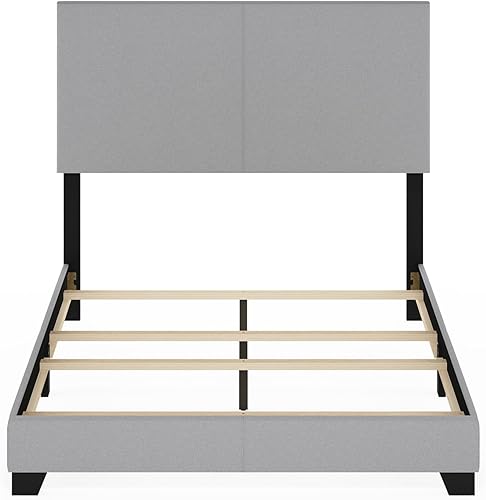 Miniatura 75 de Furinno Pessac - Marco de cama tapizado, piel sintética blanca, tamaño individual XL Blanco,Negro -,Glacier,Negro (plain