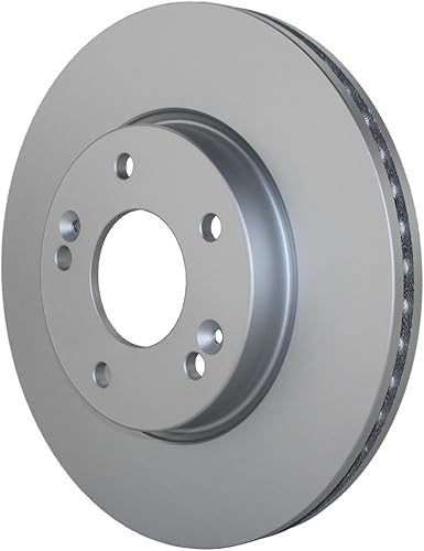 Miniatura 4 de Juego de rotores de disco de 11.024 in con ventilación y TRW Pro Cerámica Pad Set Hardware Sensor acústico Kit de freno delantero para Hyundai