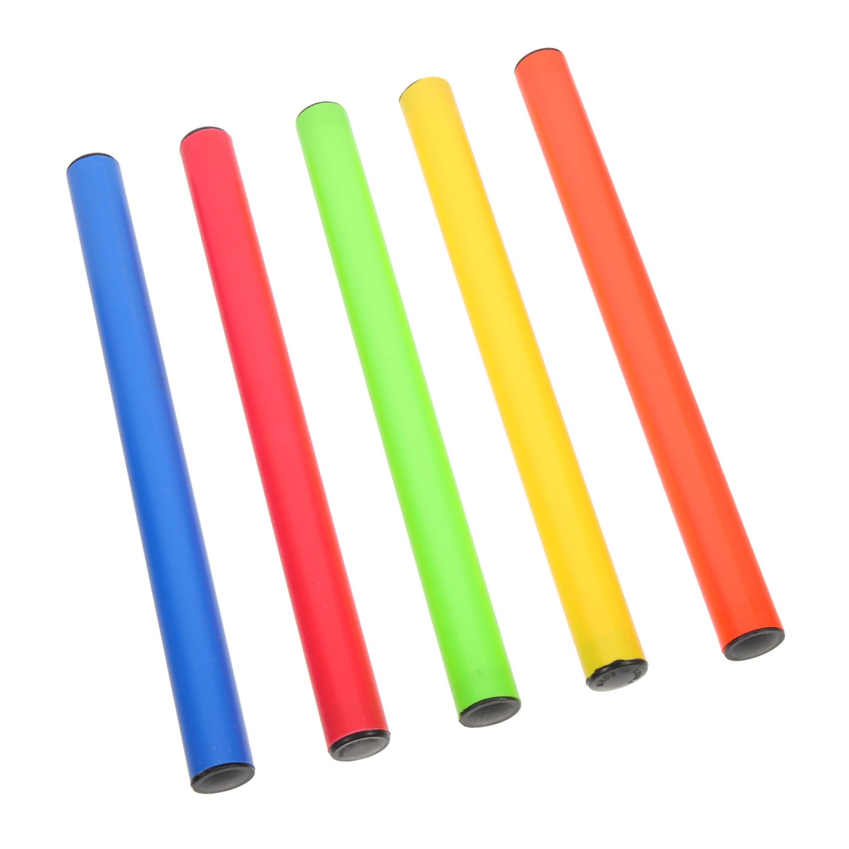 iplusmile Bâtons de Relais Lot de 5 en Plastique Léger Design Simple et Bords Roulés Lisses, Faciles à Passer pour Compétition Scolaire pour Courses en Intérieur