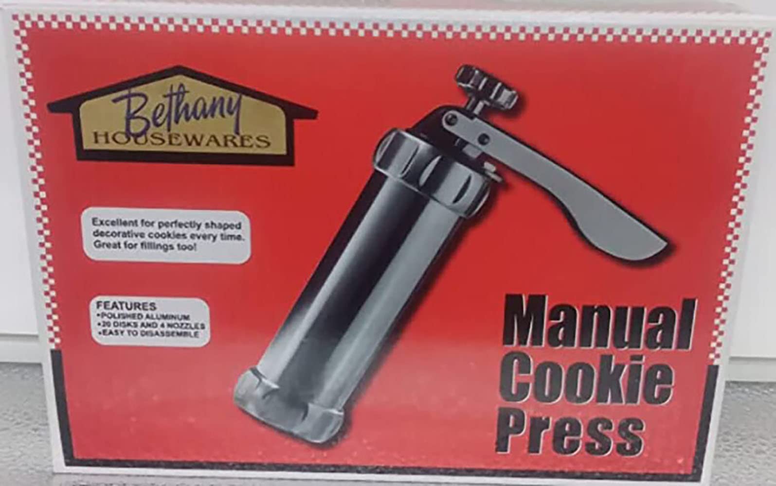 Bethany Housewares 360 2.5 Height Cookie Gun