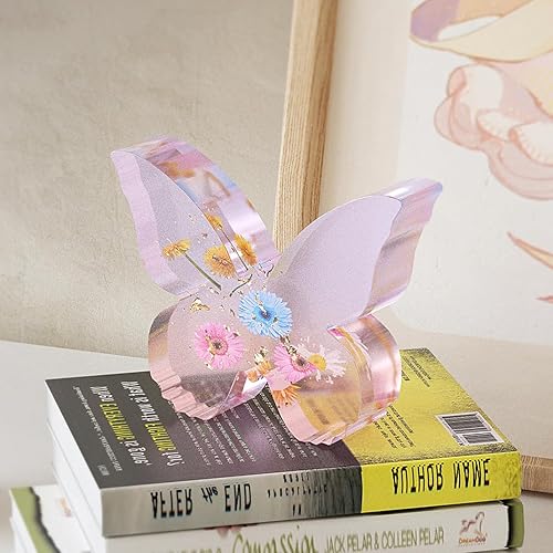 Miniatura 5 de Molde de resina para sujetalibros de mariposa grande 3D, molde de silicona para organizar libros, decoración artística para el hogar, molde de