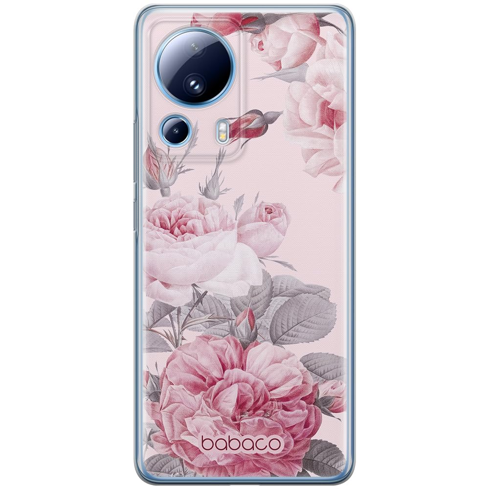 Babaco ERT GROUP mobile phone case for Xiaomi 13 LITE/CIVI 2 original and officially Licensed pattern Flowers 050 optimally adapted to the shape of the mobile phone, case made of TPU